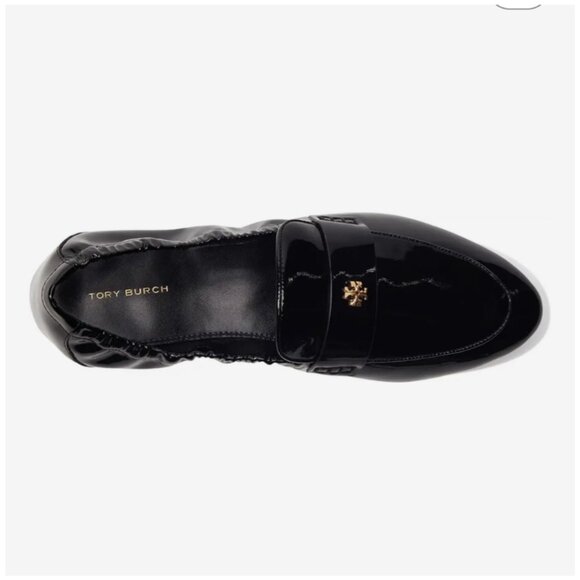 Tory Burch Leather Ballet Loafer Black Patent Women’s 8.5 New in Box - Picture 15 of 15